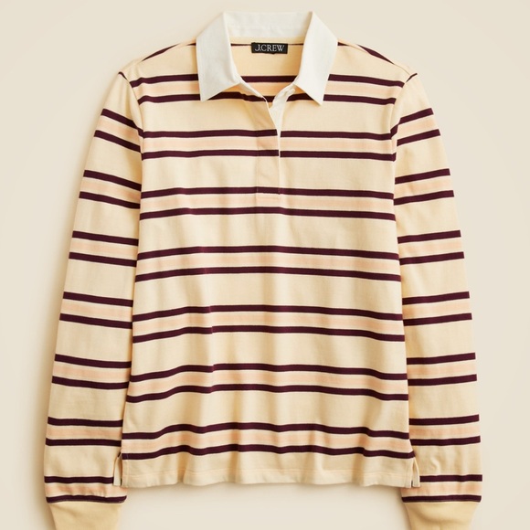 J. Crew Tops - J. Crew Women’s Premium-Weight Classic Rugby Shirt Jane Stripe Sz. XXS $98 CN190